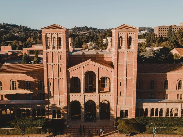 Aerial Photograph of Royce Hall at UCLA